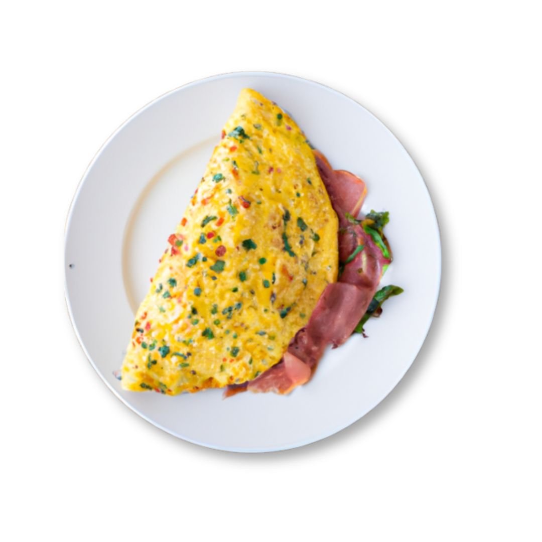 Denver Omelette with ham, peppers, and cheese served at NY Diner Boston in Brighton MA