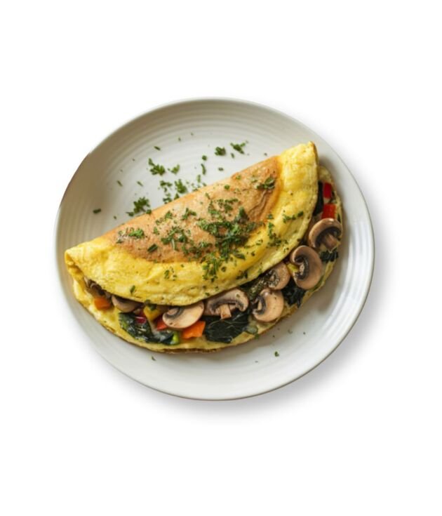 Farmer’s Omelette with potatoes, ham, peppers, and cheese at NY Diner Boston in Brighton MA