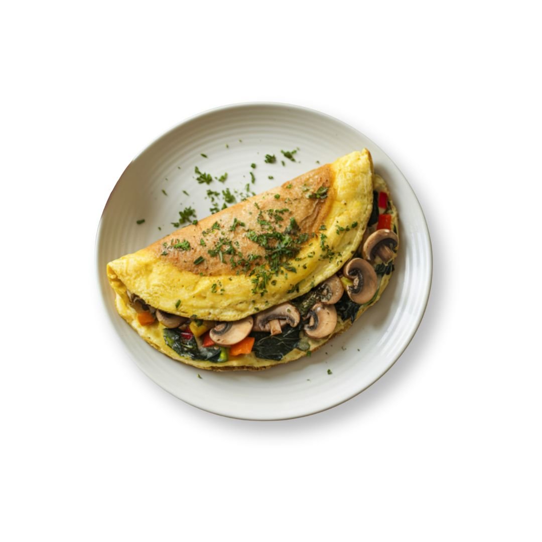 Farmer’s Omelette with potatoes, ham, peppers, and cheese at NY Diner Boston in Brighton MA