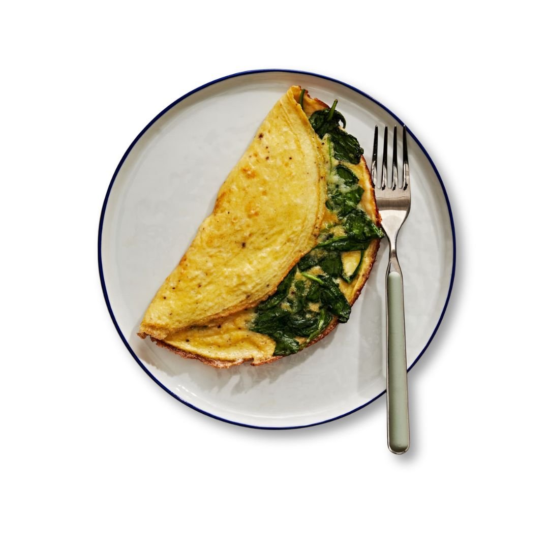 Florentine Omelette with spinach, cheese, and herbs at NY Diner Boston in Brighton MA