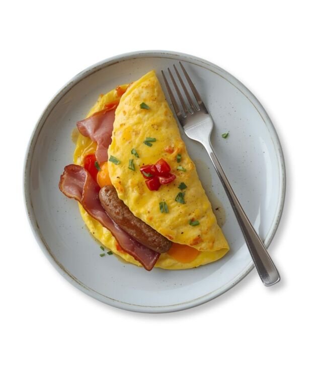 Protein Omelette with egg whites, spinach, and grilled chicken at NY Diner Boston in Brighton MA