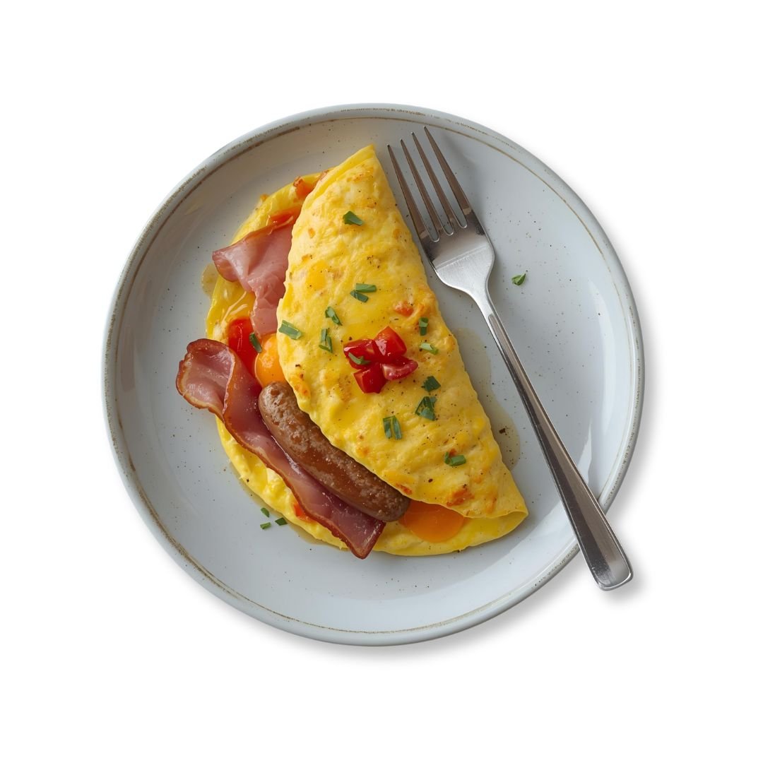 Protein Omelette with egg whites, spinach, and grilled chicken at NY Diner Boston in Brighton MA