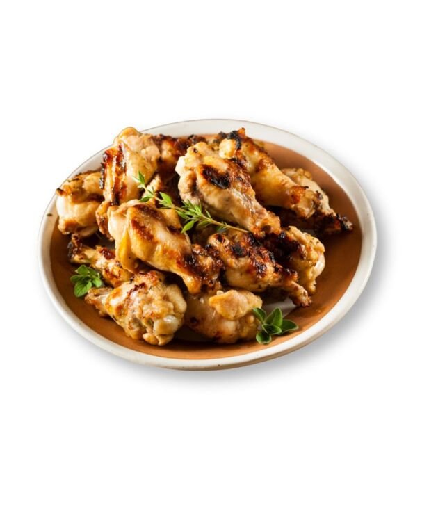 Bourbon Glazed Chicken Wings with rich smoky flavor at NY Diner Boston in Brighton MA