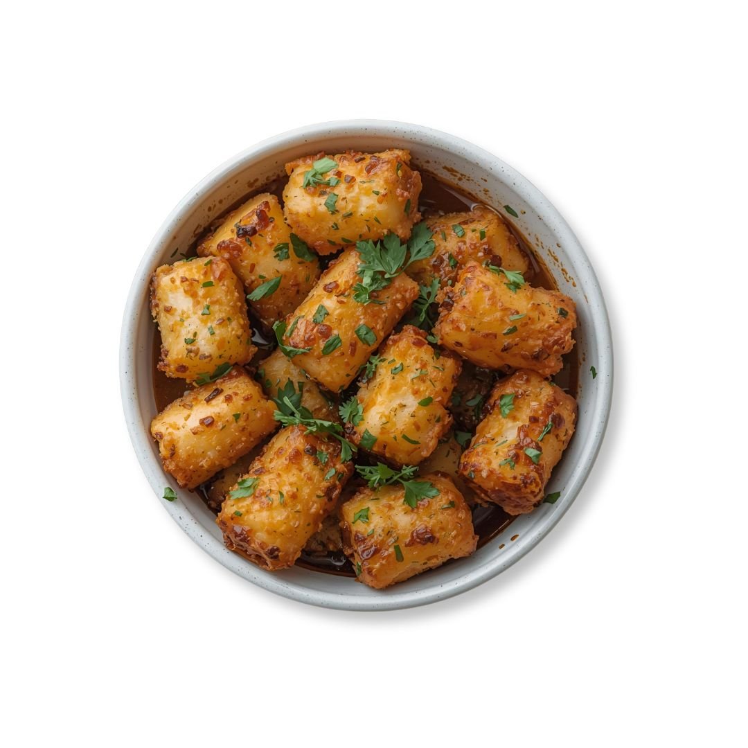 Spicy Cajun Tater Tots served crispy at NY Diner Boston in Brighton MA