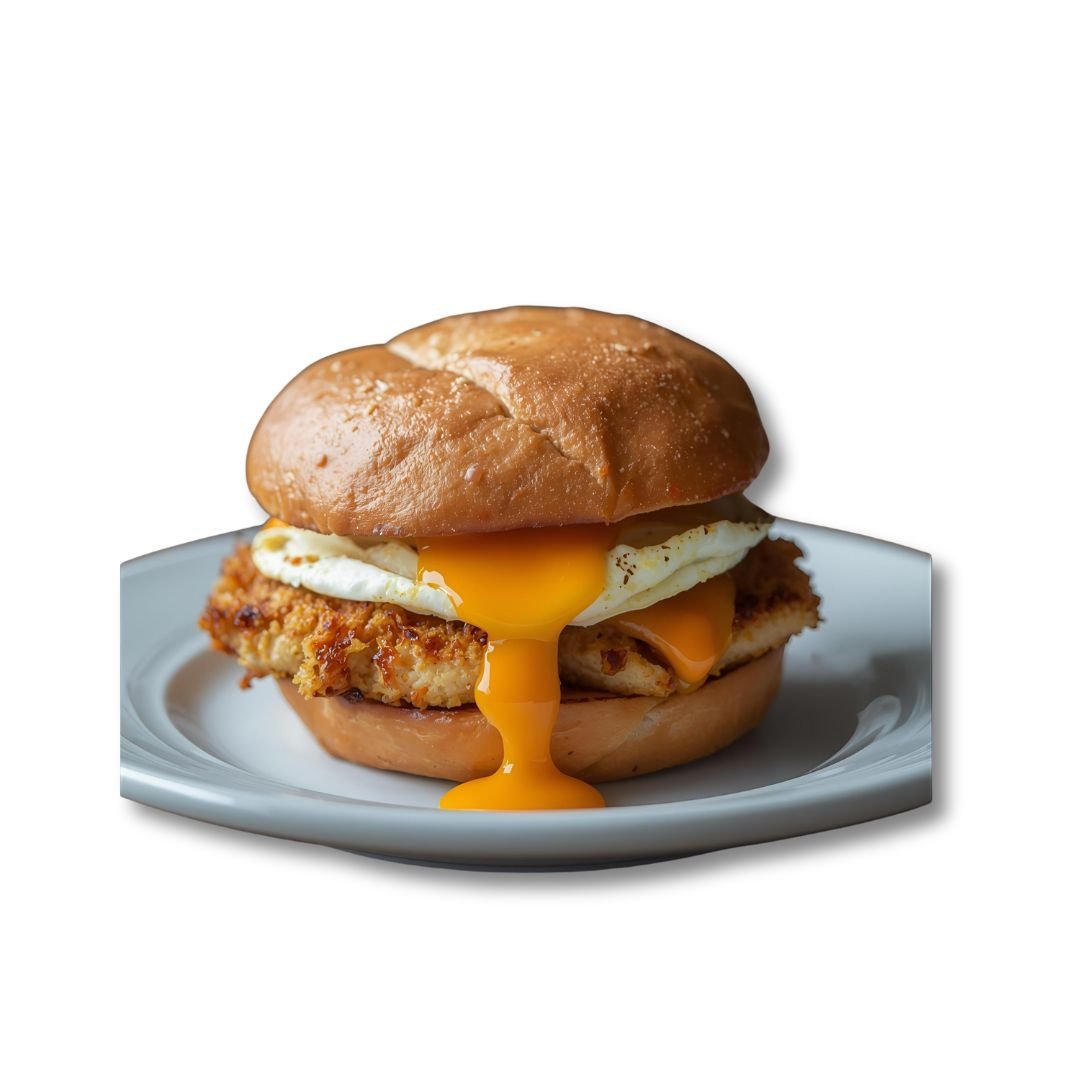 Chicken, Egg & Cheese Sandwich served hot at NY Diner Boston in Brighton MA