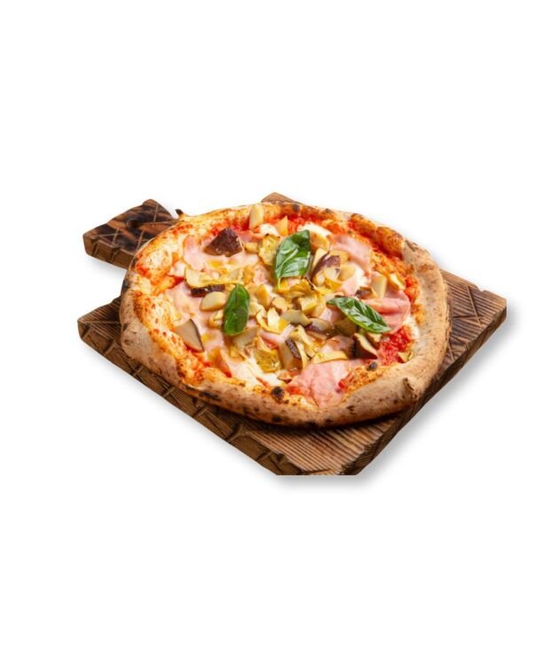 Classic Bacon Pizza with crispy bacon and cheese at NY Diner Boston in Brighton MA