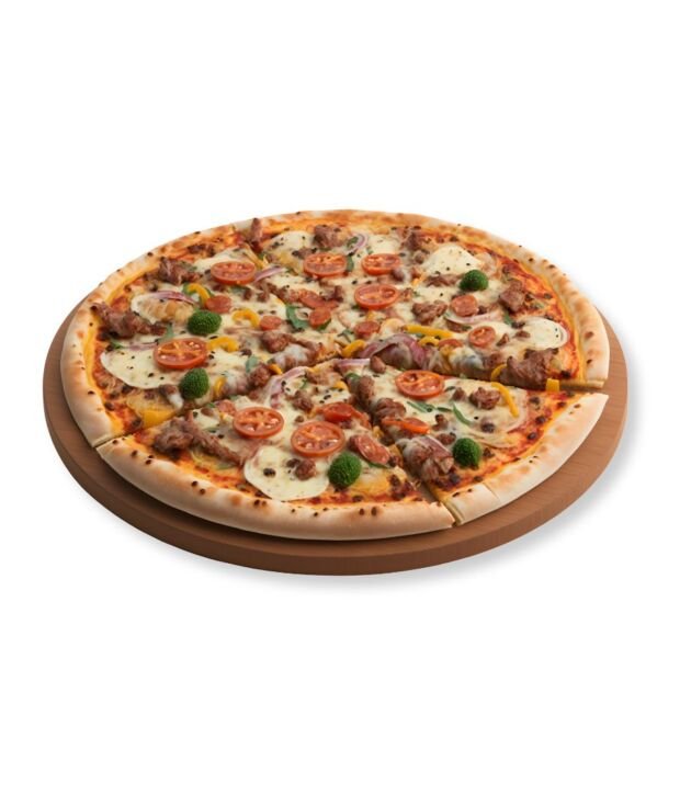 Classic Sausage Pizza with melted cheese at NY Diner Boston in Brighton MA