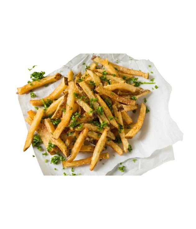 Garlic Parmesan French Fries served hot at NY Diner Boston in Brighton MA