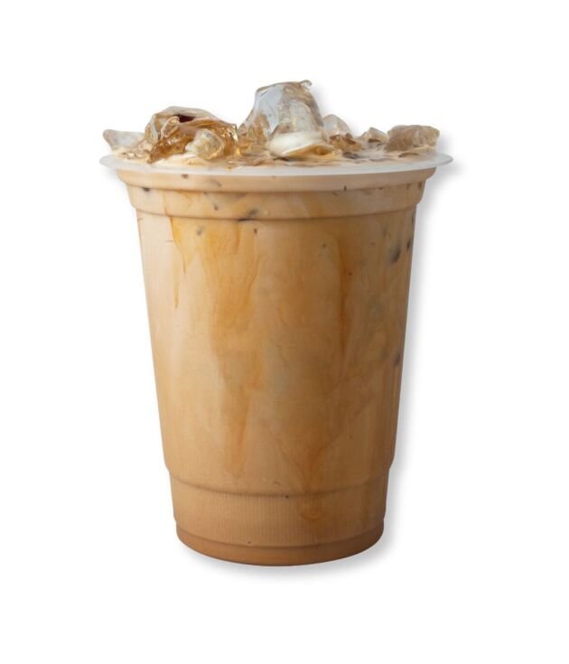 Refreshing iced latte served cold at NY Diner Boston in Brighton MA