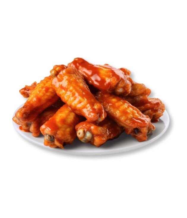 Mango Habanero Chicken Wings with sweet and spicy glaze at NY Diner Boston in Brighton MA