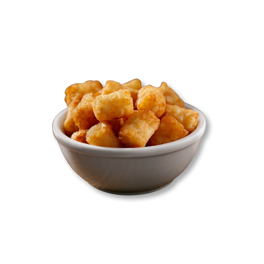 Golden crispy tater tots served fresh at NY Diner Boston in Brighton MA