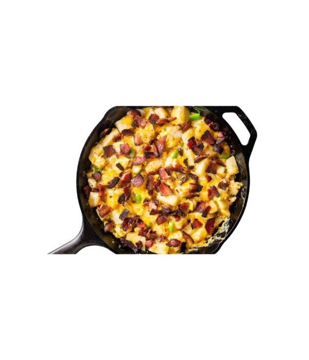 Western Skillet with ham, peppers, onions, and eggs at NY Diner Boston in Brighton MA