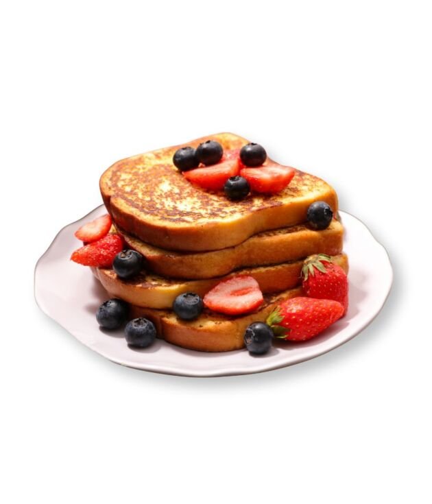 Classic Golden French Toast served with butter and syrup at NY Diner Boston in Brighton MA