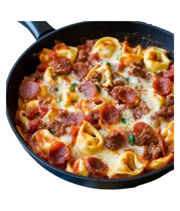 Meat Lover’s Skillet with bacon, sausage, and ham at NY Diner Boston in Brighton MA